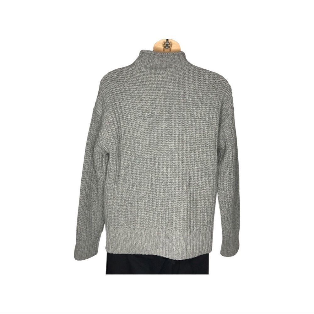 Madewell Mock Neck Side Buttons Sweater Size Small - Picture 3 of 6